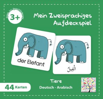 Mein Zweisprachiges Aufdeckspiel Tiere Arabisch (Kinderspiel)
