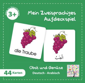 Mein Zweisprachiges Aufdeckspiel Obst und Gemüse Arabisch (Kinderspiel)