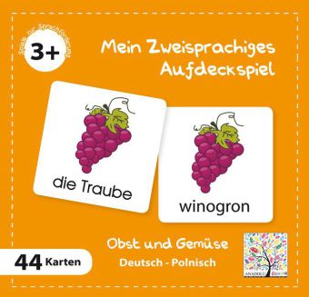 Mein Zweisprachiges Aufdeckspiel Obst und Gemüse Polnisch (Kinderspiel)