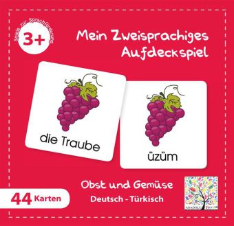 Mein Zweisprachiges Aufdeckspiel Obst und Gemüse Türkisch (Kinderspiel)