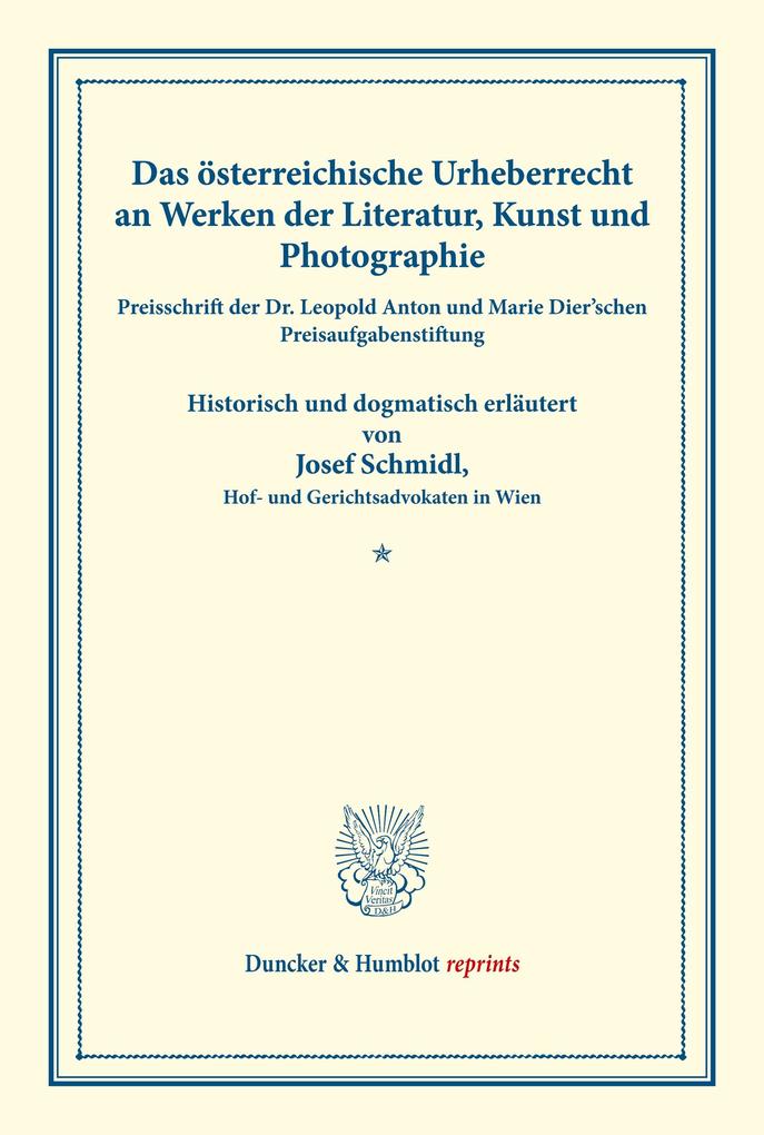 Das österreichische Urheberrecht