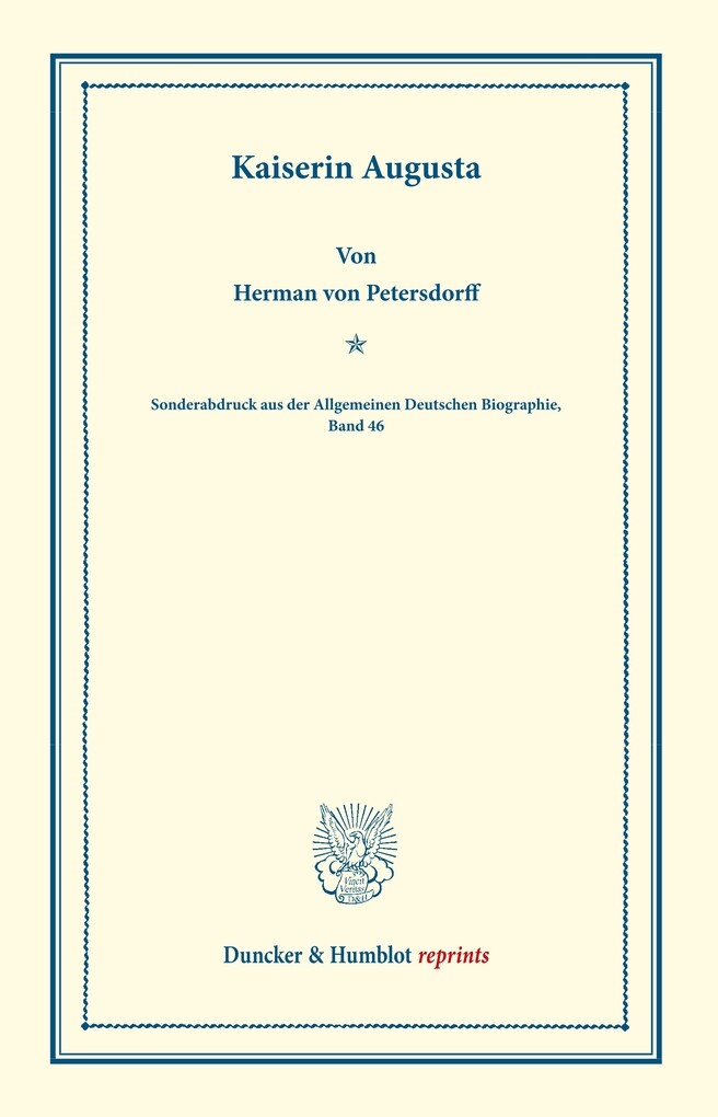 Kaiserin Augusta - Herman von Petersdorff