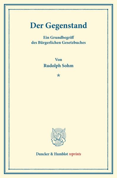 Der Gegenstand.