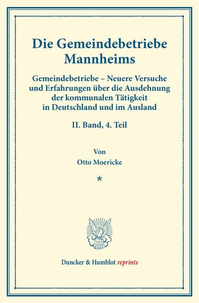 Die Gemeindebetriebe Mannheims.