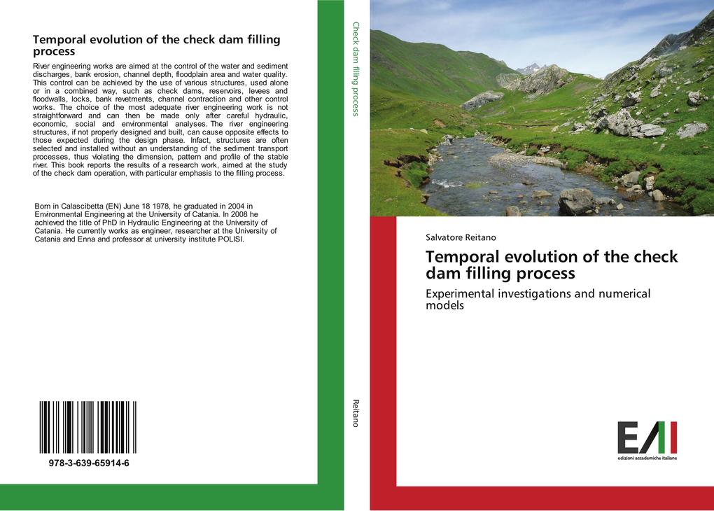 Temporal evolution of the check dam filling process