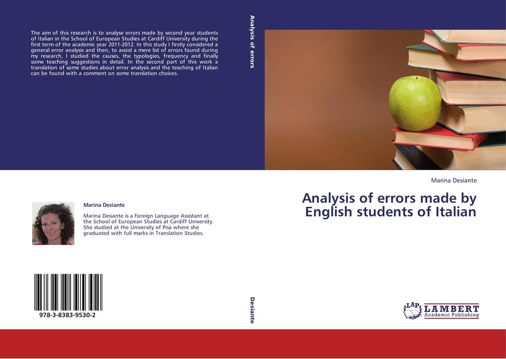 Analysis of errors made by English students of Italian