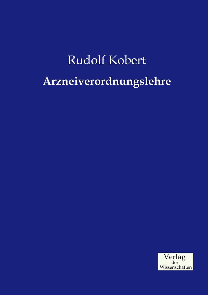 Arzneiverordnungslehre