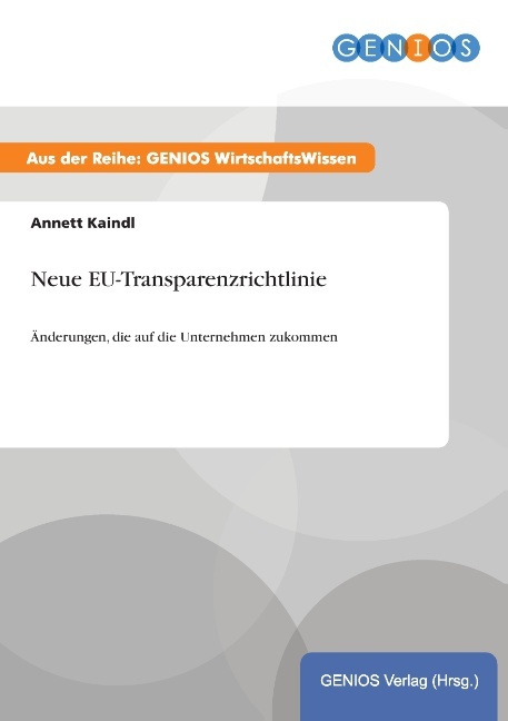 Neue EU-Transparenzrichtlinie