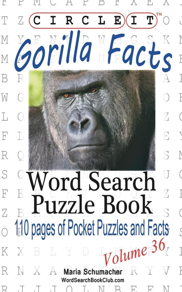 Circle It Gorilla Facts Word Search Puzzle Book