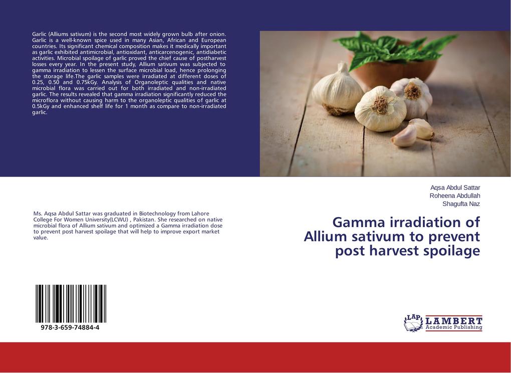 Gamma irradiation of Allium sativum to prevent post harvest spoilage