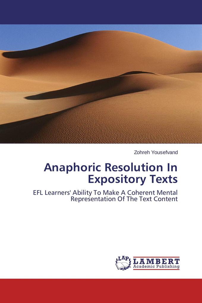 Anaphoric Resolution In Expository Texts