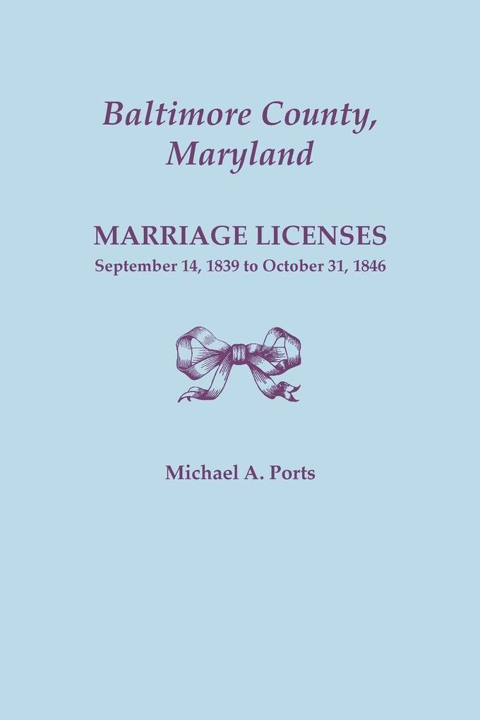 Baltimore County Maryland Marriage Licenses