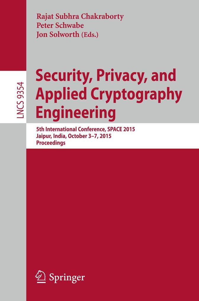 Security Privacy and Applied Cryptography Engineering