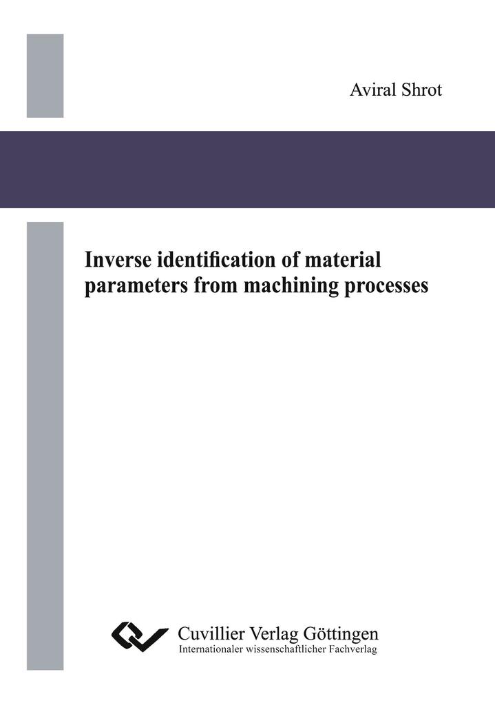 Inverse identification of material parameters from machining processes