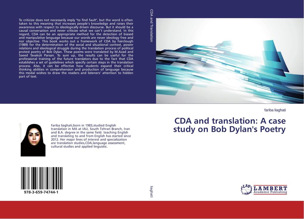 CDA and translation: A case study on Bob Dylan‘s Poetry