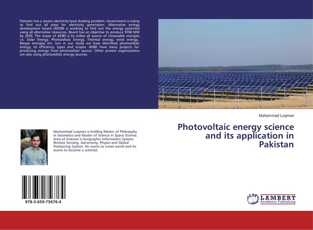 Photovoltaic energy science and its application in Pakistan