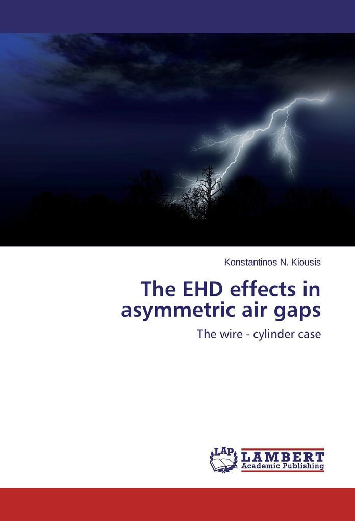 The EHD effects in asymmetric air gaps