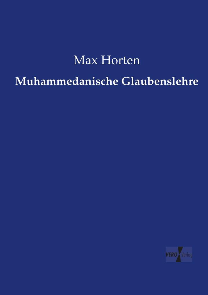 Muhammedanische Glaubenslehre