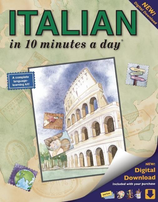 Italian in 10 Minutes a Day: Language Course for Beginning and Advanced Study. Includes Workbook Flash Cards Sticky Labels Menu Guide Software