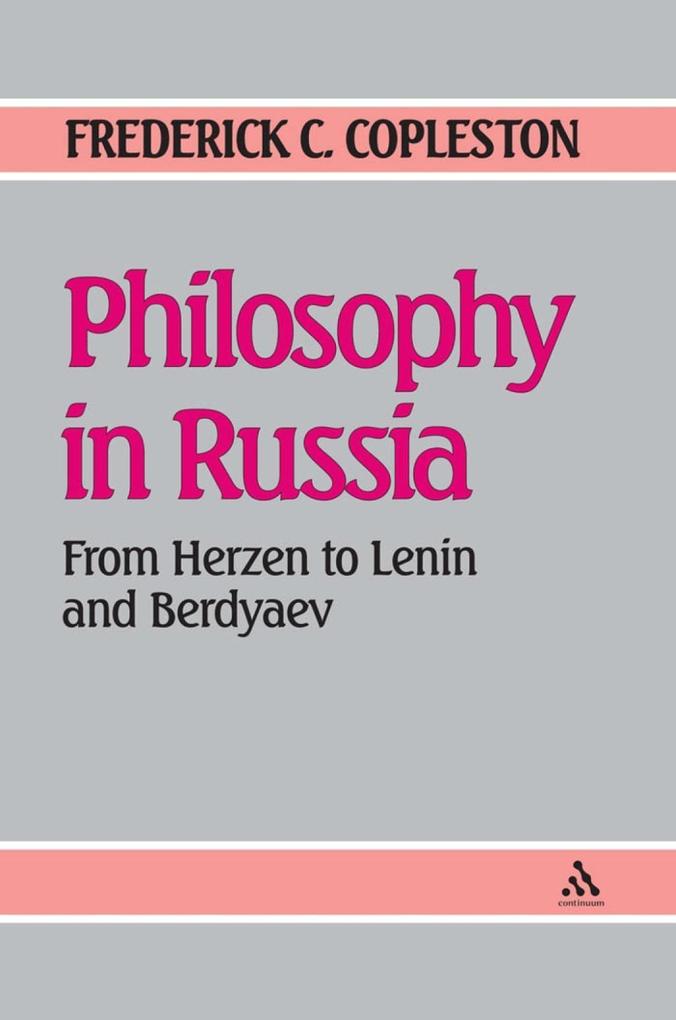 Philosophy in Russia - Frederick Copleston