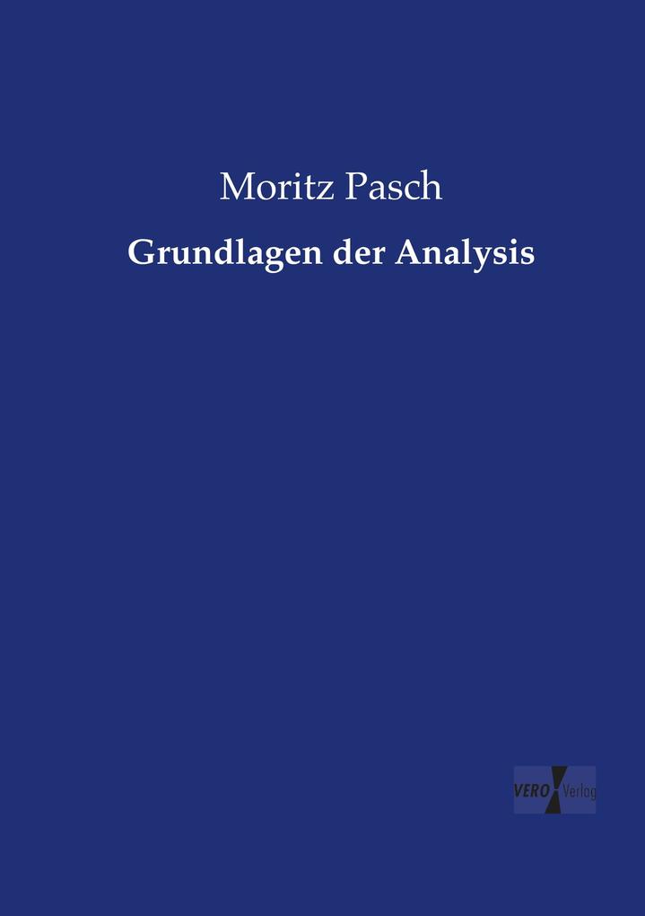 Grundlagen der Analysis