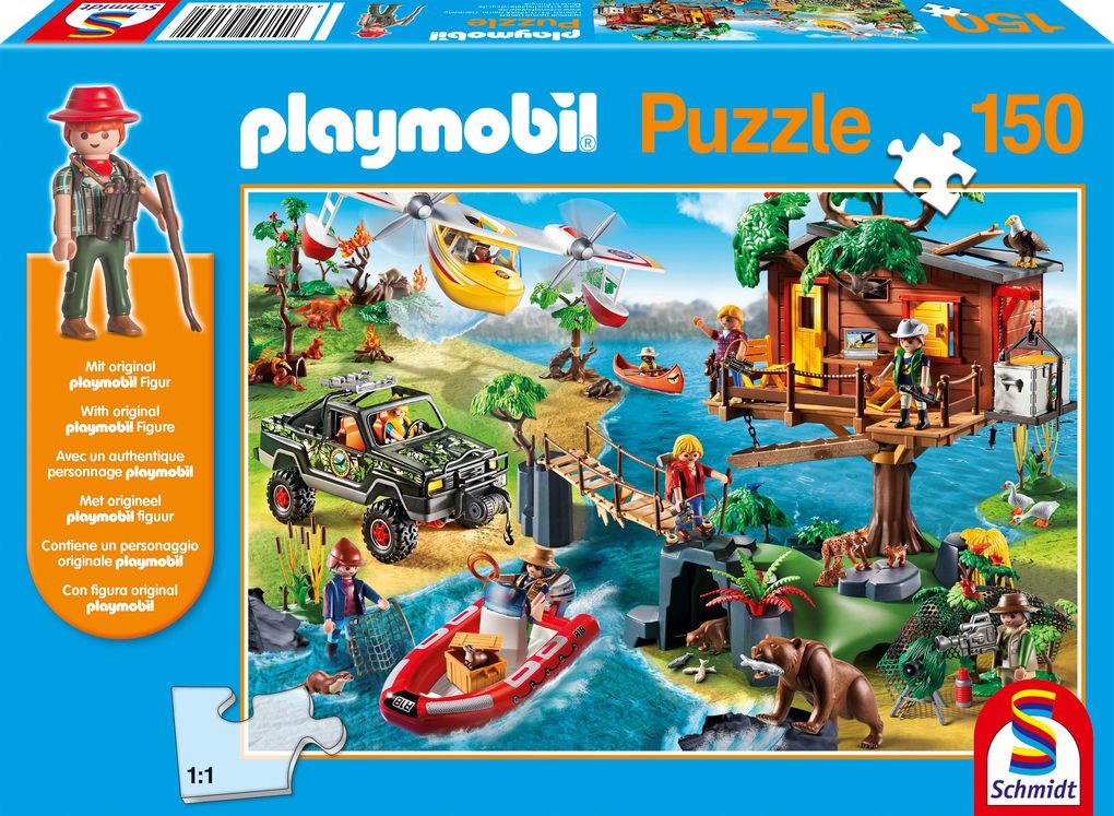 Image of Playmobil Baumhaus. Puzzle 150 Teile (inkl. Playmobil-Figur)