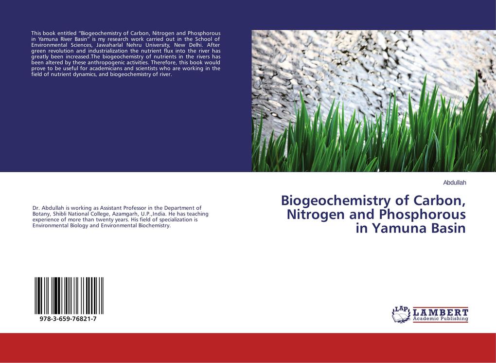 Biogeochemistry of Carbon Nitrogen and Phosphorous in Yamuna Basin