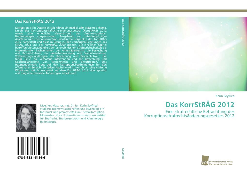 Das KorrStRÄG 2012