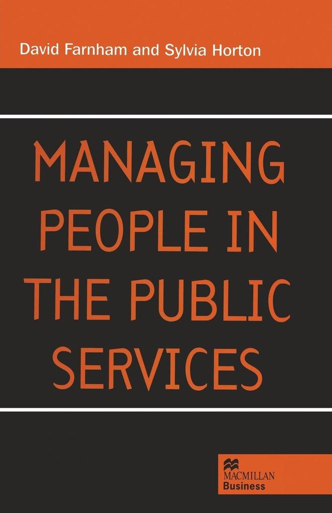 Managing People in the Public Services