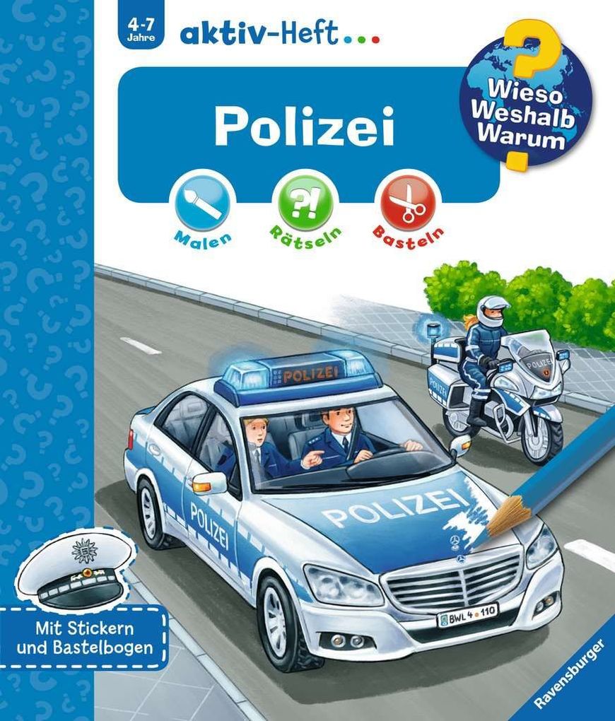 Image of Ravensburger 32686 WWW aktiv-Heft Polizei