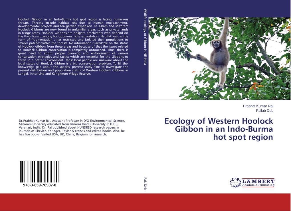 Ecology of Western Hoolock Gibbon in an Indo-Burma hot spot region