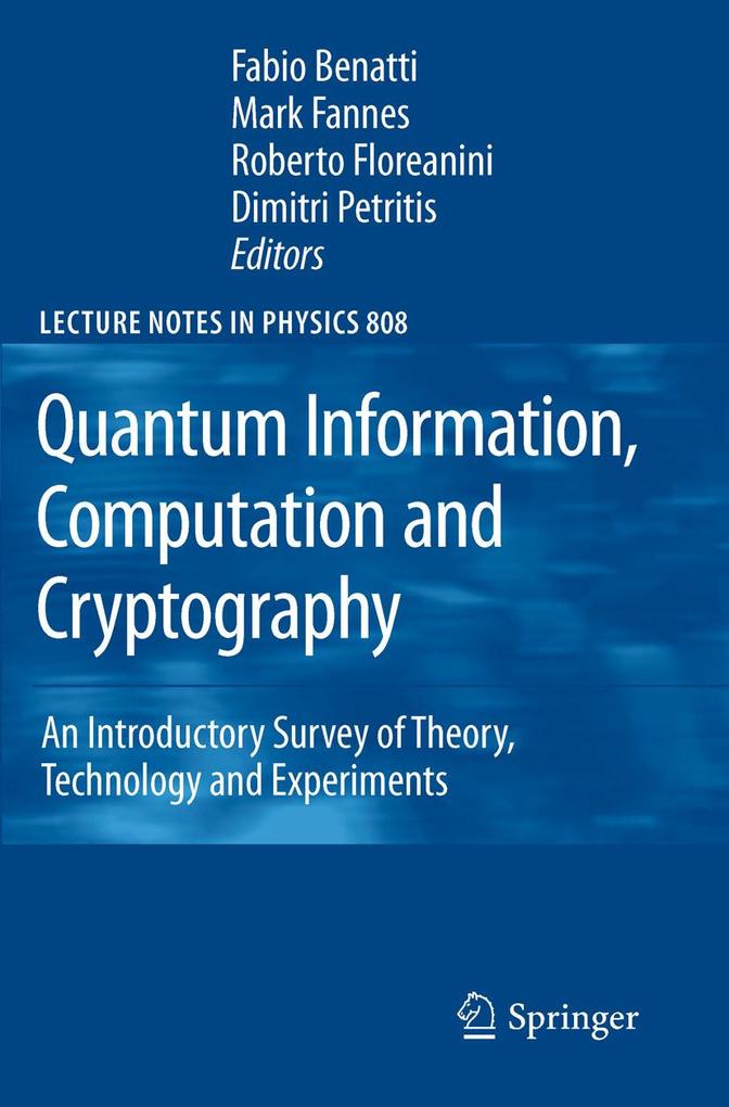 Quantum Information Computation and Cryptography
