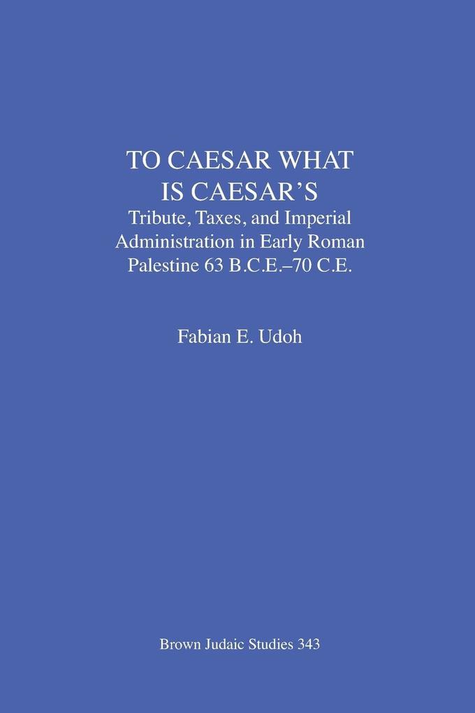 To Caesar What Is Caesar's