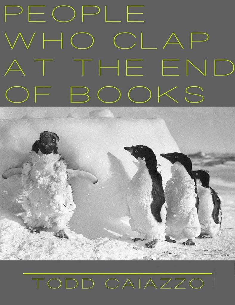 People Who Clap at the End of Books