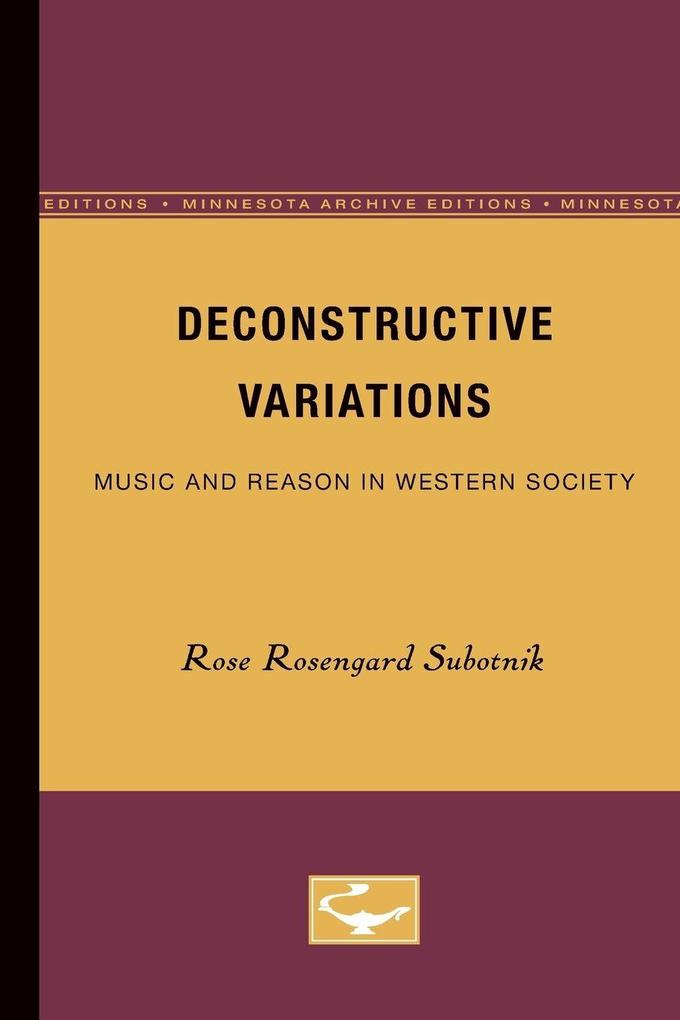 Deconstructive Variations
