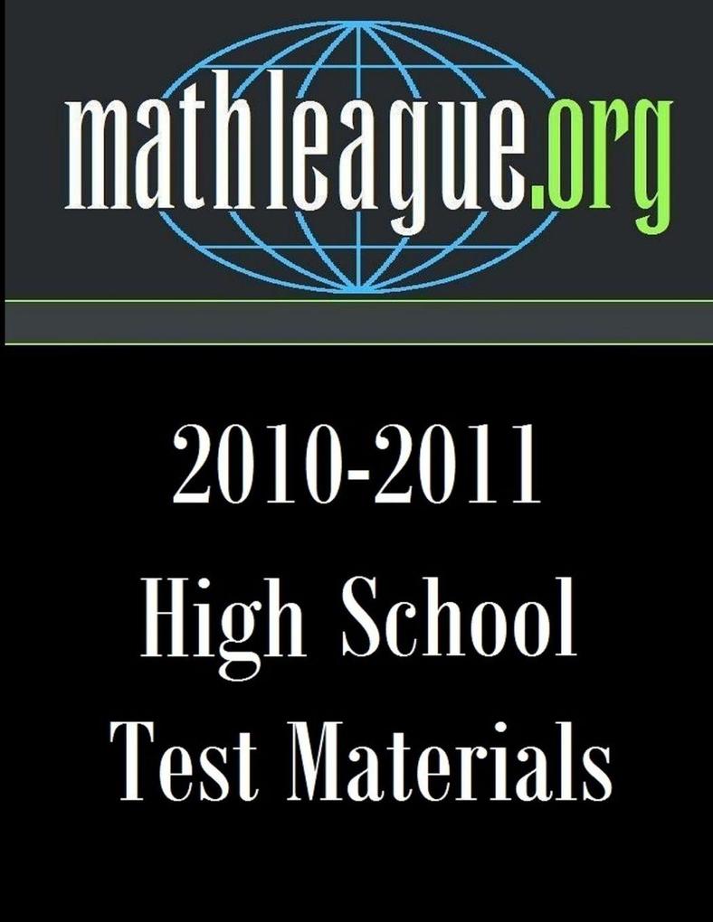 High School Test Materials 2010-2011