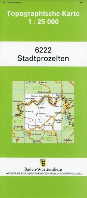 Topographische Karte Baden-Württemberg Stadtprozelten