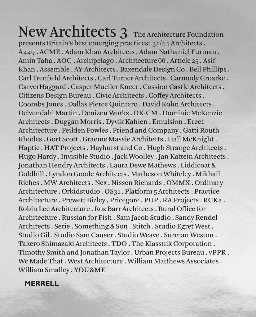 New Architects 3: Britain‘s Best Emerging Architects