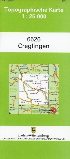 Topographische Karte Baden-Württemberg Creglingen