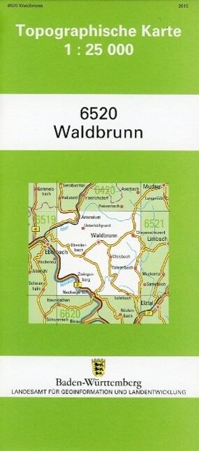 Topographische Karte Baden-Württemberg Waldbrunn