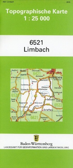 Topographische Karte Baden-Württemberg Limbach