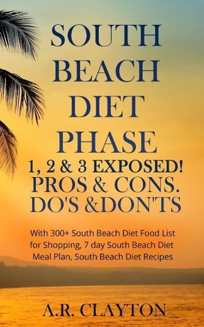 South beach Diet Phase 1 2 & 3 EXPOSED! Pros & Cons. Do‘s & Don‘ts. With 300+ South Beach Diet Food List for Shopping 7 day South Beach Diet Meal Plan South Beach Diet Recipes