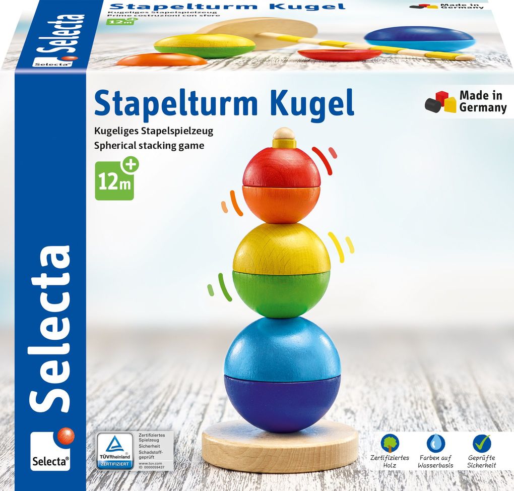 Image of Schmidt Spiele -Selecta - Stapelturm Kugel 16 cm