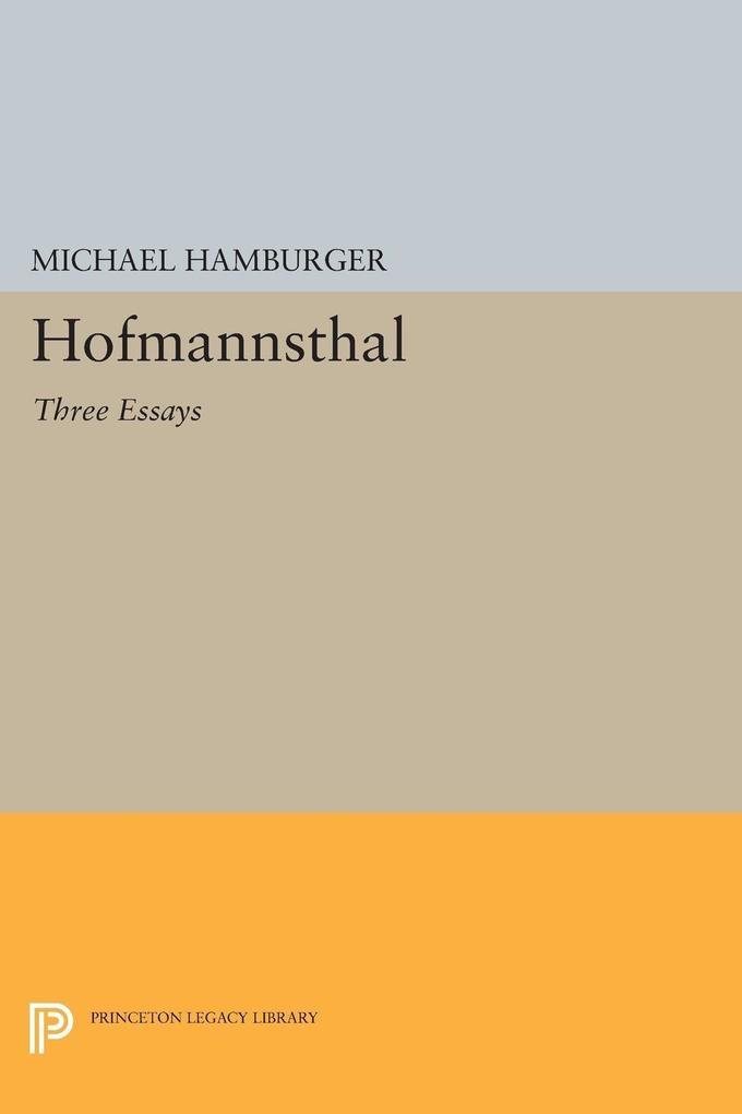 Hofmannsthal - Michael Hamburger