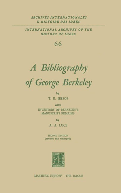 A Bibliography of George Berkeley - T. E. Jessop