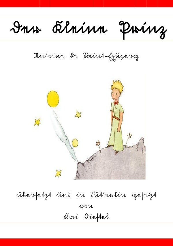 Image of Der kleine Prinz - Sütterlinausgabe