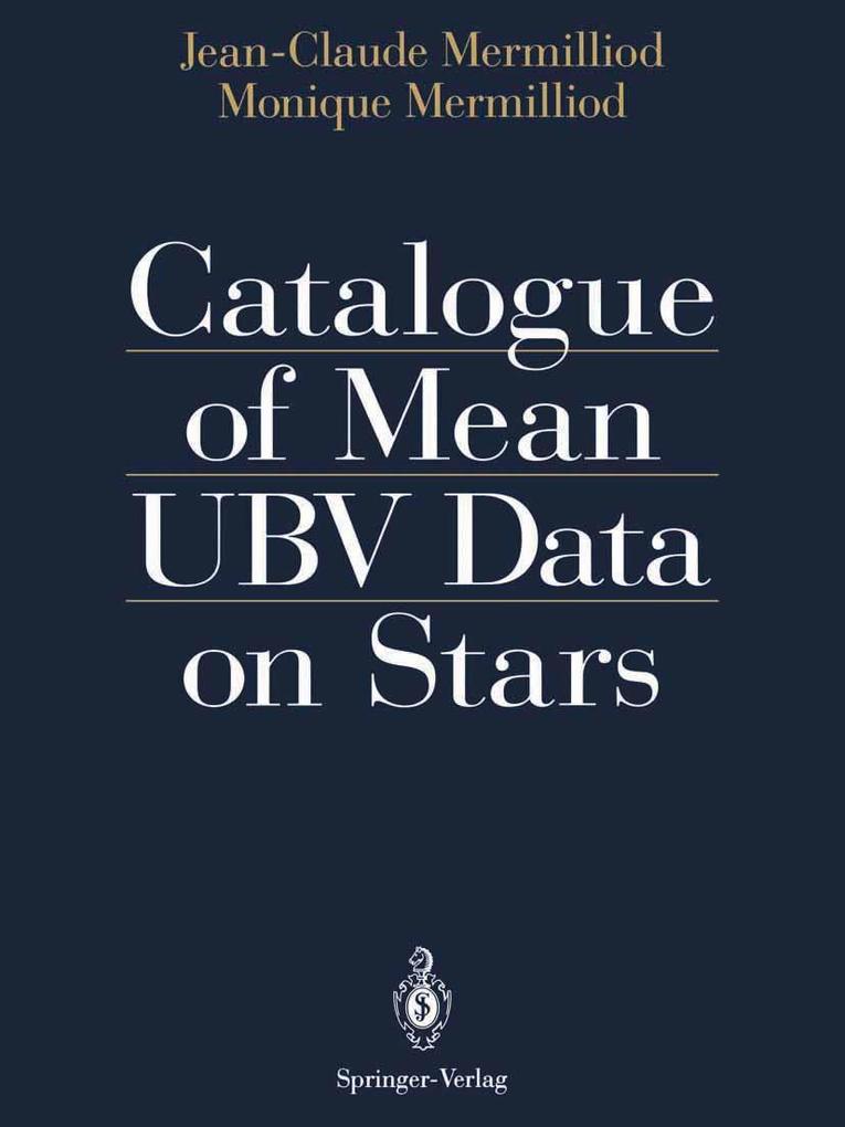 Catalogue of Mean UBV Data on Stars