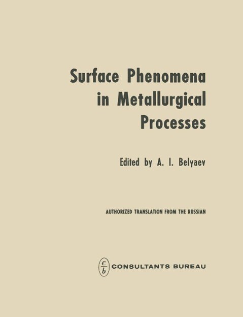 Surface Phenomena in Metallurgical Processes