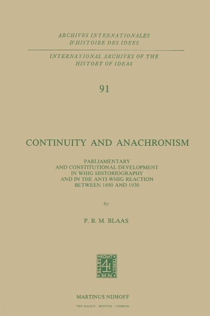 Continuity and Anachronism als eBook Download von P.B.M. Blaas - P.B.M. Blaas