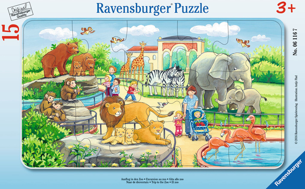 Ravensburger - Ausflug in den Zoo 15 Teile